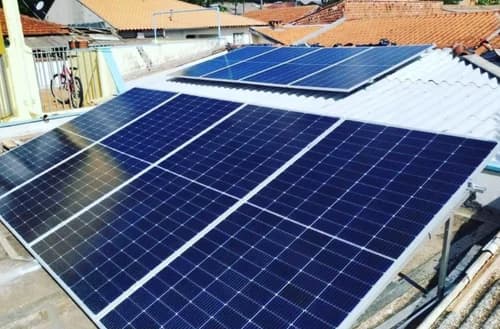 4kVA solar panels outdoors