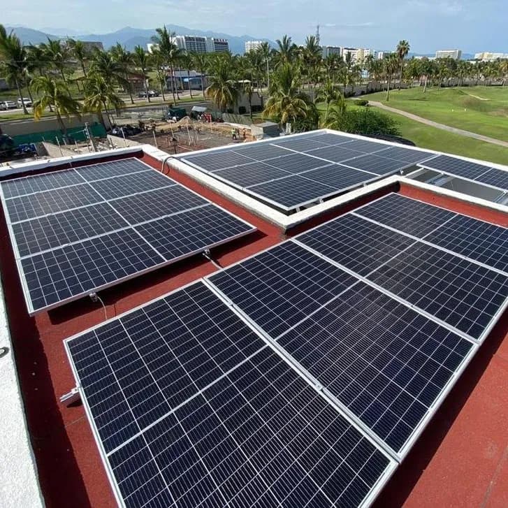 8kVA solar panels outdoors