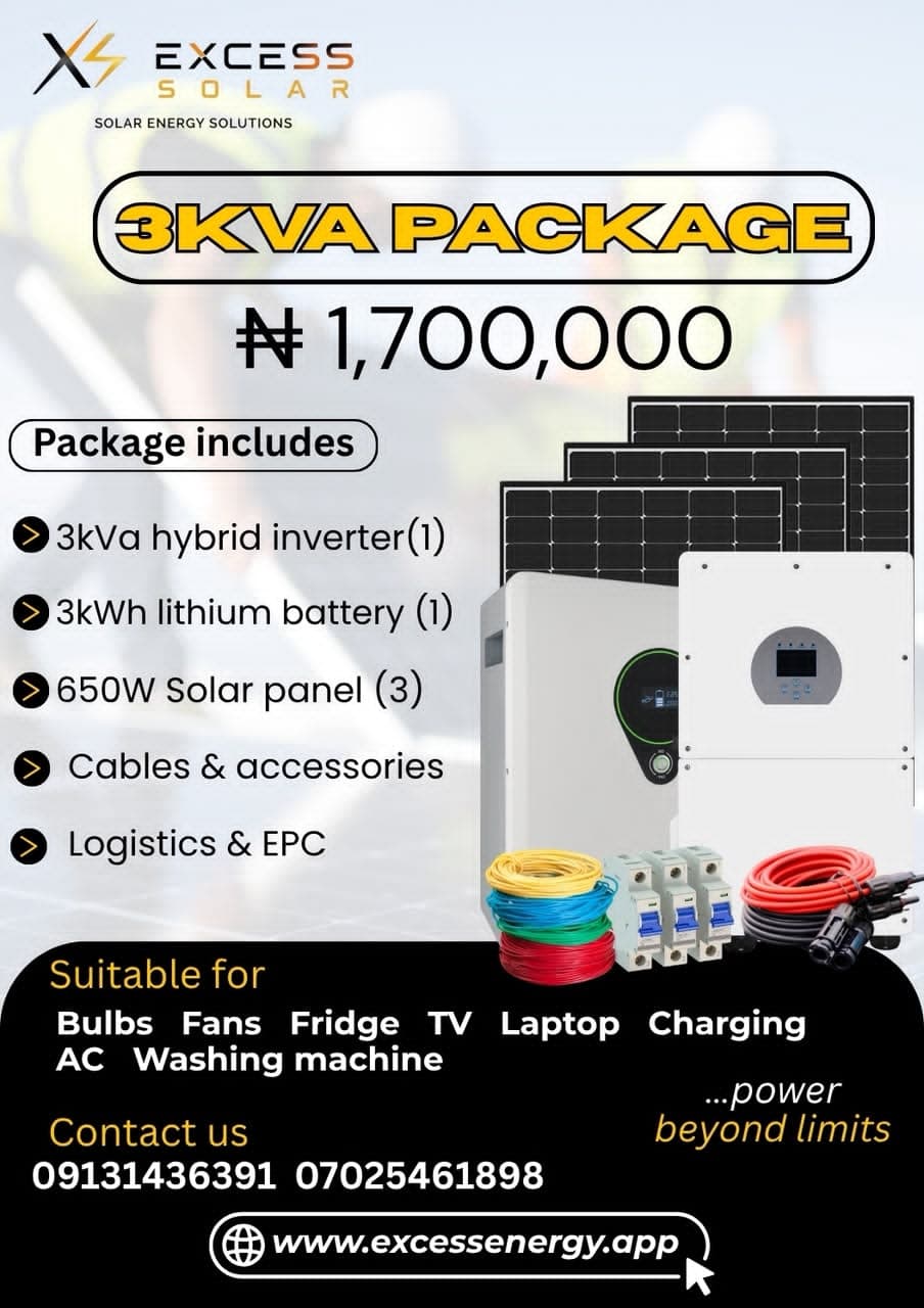 Excess Solar 3kVA package design